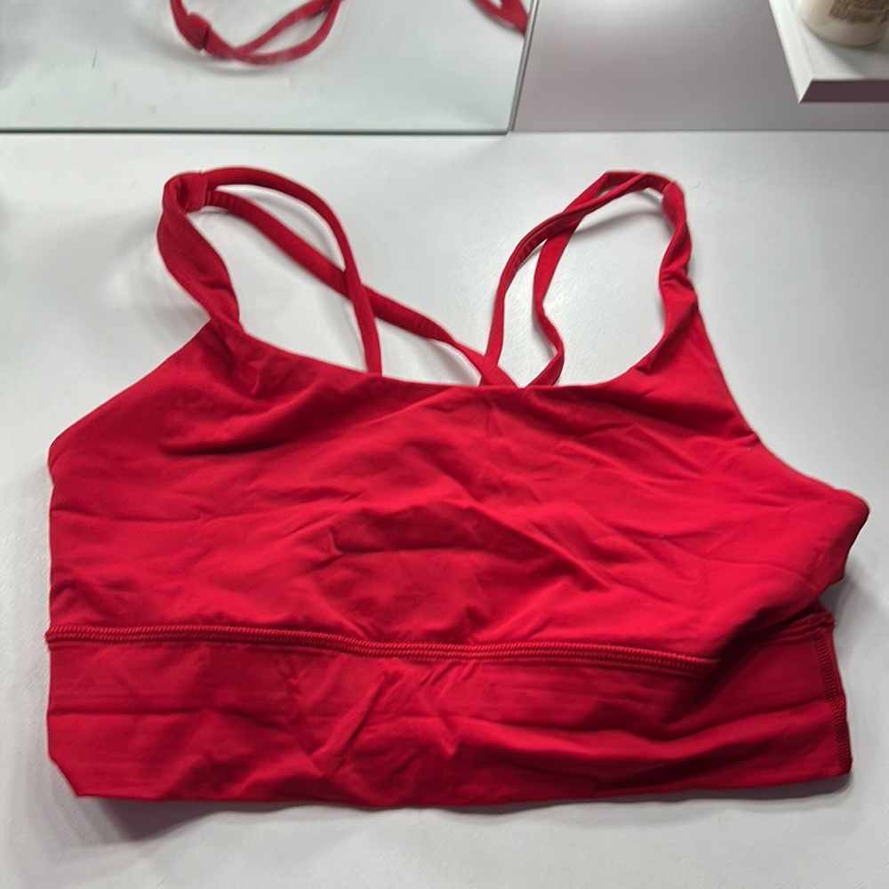 Red lululemon bra